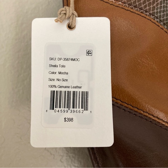 HOBO Sheila Tote in Mocha Patchwork Leather - Picture 8 of 13